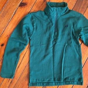 Jack Thomas Hunter Green 1/4 Quarter Zip Pull Over Size 5 NWT